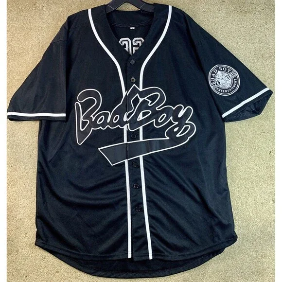 Men's Bad Boy 90s Hip Hop Long Sleeve Hockey Jersey Barbados | Ubuy